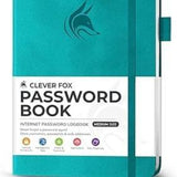 Clever Fox Password Book – Eco-Leather Password Journal for Intentional, Clutter-Free Living