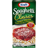 Kraft Spaghetti Classics Tangy Italian — Easy Weeknight Family Dinner for Kids and Parents, 8 oz Box (4 Servings)