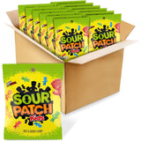 Sour Patch Kids Original Soft & Chewy Candy 12-Pack – Portable Trick-or-Treat Handout Bags for Halloween Night and Outdoor Parties