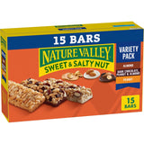 Nature Valley Sweet and Salty Nut Granola Bars – Desk Drawer Snack for Office Focus and Midday Energy, 15 Bars