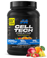 MuscleTech Cell-Tech Creatine Monohydrate - Tropical Citrus Punch - Thoughtful Gym Gift for the Rec Lifter Who Trains Hard - 3 lbs Tub