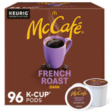 McCafe French Roast K-Cup Pods for Clutter-Free Kitchen Counter, Single-Serve Dark Roast Coffee in Clean Pod Format