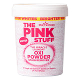 The Pink Stuff Oxi Whitening Powder for Crisp White Bedding and Towels, Vegan Stain Remover for a Polished Bedroom Aesthetic, 1 kg