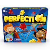 Hasbro Gaming Perfection Plus Educational Shape Sorting Game for Kids Ages 5 and Up, Sibling Friendly Indoor Activity