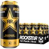 Rockstar Pure Zero Sugar Free 24-Pack – Office Break Room Energy Stock, Zero Sugar Focus Aid