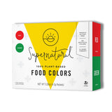 Supernatural Plant-Based Food Coloring for Kids' Birthday Cupcakes, Dye-Free Natural Powder Set for Safe Family Baking