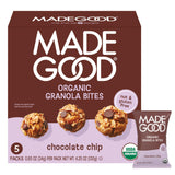 MadeGood Organic Granola Bites – Portable Hiking and Car Ride Snack for Active Families, 0.85 oz Pouches