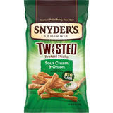 Snyder's of Hanover Twisted Pretzel Sticks Home Office Desk Snack for Afternoon Crunch Breaks