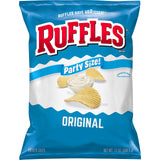 Ruffles Original Potato Chips – Family-Size Snack Bag for Playroom Sharing and Pantry Stocking