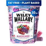 Wiley Wallaby Licorice 10 Ounce Classic Gourmet Soft & Chewy Australian Blasted Berry Candy Twists – Vegan Kosher Stocking Stuffer and Housewarming Snack Gift
