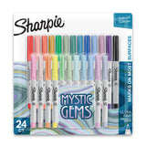 Sharpie Permanent Markers Mystic Gems Ultra Fine Point 24 Count - Back to School Supplies for Classrooms and Study Areas