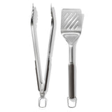 OXO Stainless Steel Grilling Set – Two Essential Tools in One Set for Faster Backyard Meal Prep