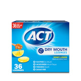 ACT Dry Mouth Lozenges With Xylitol, 36-Count, Sugar Free Honey-Lemon – Bedtime Oral Care Ritual for Restful Sleep