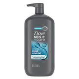 Dove Men + Care Body and Face Wash Hydrating Clean Comfort Men's Body Wash for Post-Hike Showers and Campground Cleanup