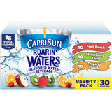 Capri Sun Roarin' Waters Variety Pack – Low-Sugar Stevia-Sweetened Hydration for Health-Conscious Families, 30 ct Box