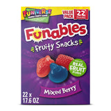 Funables Mixed Berry Fruity Snacks, Pre-Portioned Desk and Office Snack for Busy Workdays, 22-Count Box