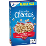 Frosted Cheerios Heart Healthy Cereal – Quick Weekday Fuel for Home Office Focus, 18.4 oz Family Size