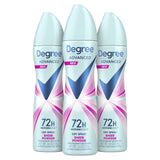 Degree Advanced Dry Spray Antiperspirant – Clean-Label 72-Hour Protection for Intentional Women, Sheer Powder 3.8 oz Pack of 3