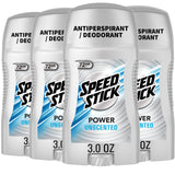 Speed Stick Men's Deodorant – Portable 24-Hour Odor Protection for Camping and Hiking, 3 Ounce Stick 4 Pack