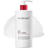 medicube Red Body Wash – Hypoallergenic Cleanser for Sensitive Skin and Family Friendly Shower Care