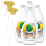 Seventh Generation Lemongrass Citrus Disinfecting Multi-Surface Cleaner for Nursery Toy Storage and Playroom Surfaces, Plant-Based Sanitizing