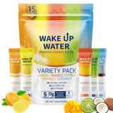 Wake Up Water Energy Drink Mix – Thoughtful Wellness Gift for Health-Conscious Friends and Family, 15 Packets