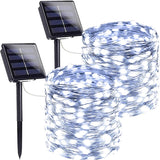 Luminex Solar Fairy Lights – Backyard and Porch Ambient Lighting, 200 LED 144FT IP65 String Lights