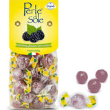 Perle di Sole Blackberry Italian Hard Candy Individually Wrapped – Travel-Friendly Purse Snack for Road Trips and Sightseeing, 7 oz
