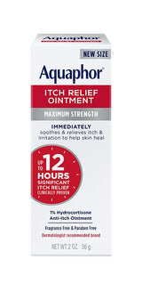Aquaphor Itch Relief Ointment – 12-Hour Hydrocortisone Cream for Eczema & Psoriasis Flare-Up Care at Bedtime