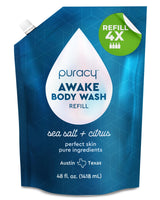 Puracy Plant-Based Body Wash – Gentle Kids Bath Time Cleanser for Sensitive Skin, Coconut & Vanilla 48 Oz