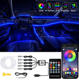 Lotus Lantern Car LED Strip Lights – Calming Cabin Ambiance for Long Commutes, 16M Soothing Color Modes