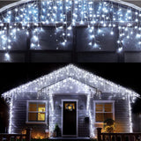 LuminaGlow LED Curtain Lights – Thoughtful Housewarming Gift for Her, 8 Mode Memory Timer 32ft