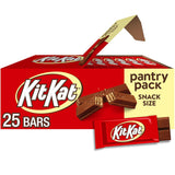 KIT KAT Milk Chocolate Wafer Bars – School Lunchbox Snack for Kids, 25 Individually Wrapped Pantry Pack