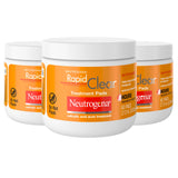 Neutrogena Rapid Clear Maximum Strength Acne Pads – Mindful Evening Skincare Treatment for Hormonal and Stress Breakouts, 3 Pack
