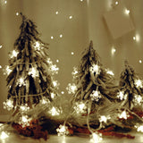 LuminHaus Snowflake String Lights – Safe Nursery and Playroom Decor, Cool to the Touch LED Lights for Kids Room