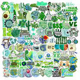 EcoEarth Earth Day Sticker Gift Set – 100 Eco-Conscious Vinyl Decals for Environmentalist Friends, Students & Climate Activists