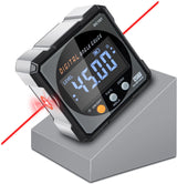 HERRMILL Digital Laser Angle Gauge - Portable Outdoor Measuring Tool for Driveway Slope Checks, Waterproof Magnetic Level Box