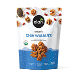 Elan Organic Chia Walnuts – Portable Superfood Snack for Hiking and Trail Fuel, 4.5 oz