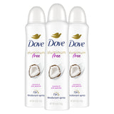 Dove Aluminum Free Deodorant Spray Cucumber & Green Tea Self Care Gift Set for Her 3 Count 4 oz