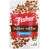 Fisher Snack Butter Toffee Peanuts – Desk Drawer Snack for Focused Workdays, 5g Protein Per Serving