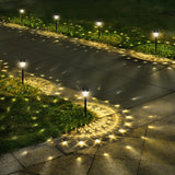 Solar Garden Lights Gift Set for Mom, 10-Pack Decorative Mandala Pathway Lights for Housewarming