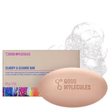 Good Molecules Clarify and Cleanse Bar — Single-Bar Face and Body Cleanser for Clutter-Free Vanities