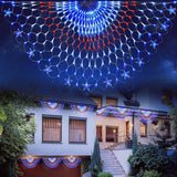 HYH American Flag Net Lights – Flameless, Cool-Touch 110V UL-Certified LED Flag for Kid and Pet Safe Yards