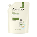 Aveeno Prebiotic Oat Wash – Simple, Plastic-Free Refill Pouch for Minimal Bathrooms
