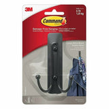 Command Large Double Bathroom Wall Hook – Drill-Free Towel Hook for Rental Bathrooms with No Wall Damage and No Tools