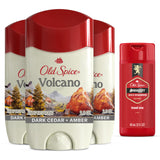 Old Spice Men's Antiperspirant & Deodorant Volcano with Charcoal – Holiday Stocking Stuffer Bundle for Dad, Husband, or Brother
