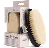 Kitsch Dry Brushing Body Brush for Lymphatic Drainage – Neutral Wooden Body Brush for a Minimalist Bathroom
