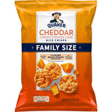 Quaker Rice Crisps Cheddar – Travel-Ready Crunch for Road Trips, 8.5 oz