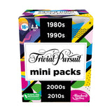 Hasbro Trivial Pursuit Mini Packs Multipack – Nostalgic Birthday Gift for Mom and Women, 4-Decade Trivia Game Set