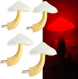 AUSAYE Minimalist Mushroom Plug in Night Light – Clean Matte Finish LED for Uncluttered Bedrooms